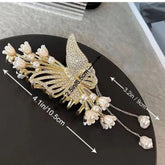 Impression Pack of 12 Pcs Butterfly Tassel  Hair Clutcher  Clip Clutcher  Metal Hair Claw Clutcher
